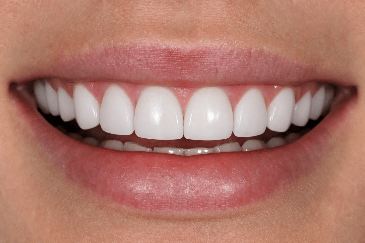 After — Porcelain veneer smile makeover